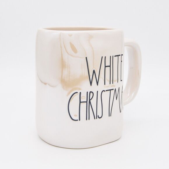 Rae Dunn White Christmas Mug, 16oz Iridescent Ceramic Coffee Cup, Holiday Gift - Picture 6 of 10